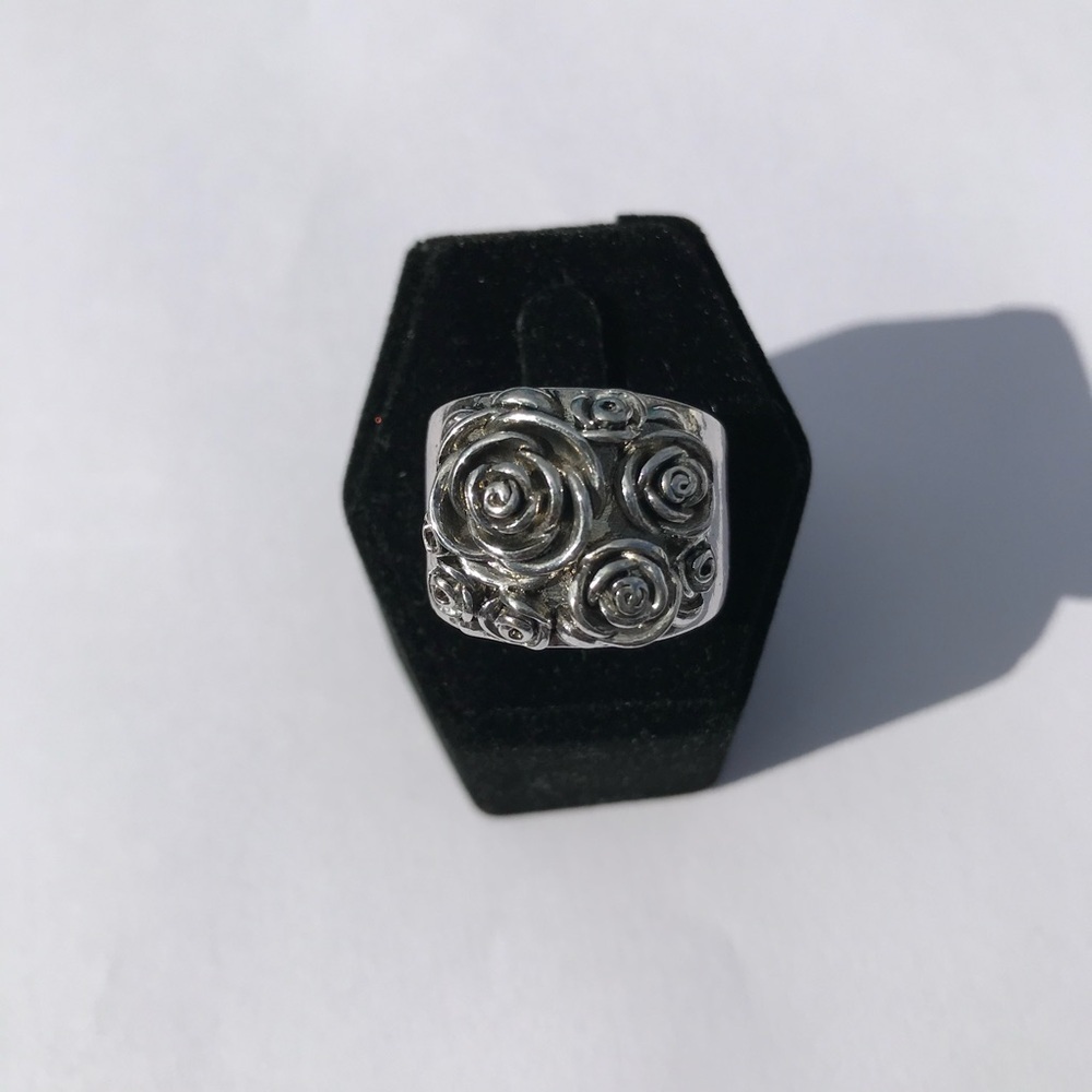 925 Silver Wedding Ring - Picture 3 of 6
